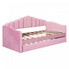 Lily Upholstered Daybed with Trundle and USB Charging Ports,Twin Size,Pink Twin Bed | Lily Lit Relevable Capitonne avec Lit Gigogne et Ports de Chargement USB, Taille Twin, Rose