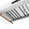 Forno Venezia 36 Inch Wall-Mounted Range Hood, White-FRHWM5503-36WHT | Hotte de cuisiniere murale Venezia de 36 po, blanc-FRHWM5503-36WHT