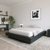 Marconi Platform Bed Frame Queen Bed | Lit Plateforme Marconi