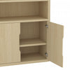 Rivington Modern 40" Bookcase Cabinet in Natural Oak - Set of 2 | Armoire bibliotheque moderne Rivington 102 cm en chene naturel - Lot de 2