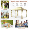 2-tier 10'x13' Steel Gazebo Canopy Tent Shelter Patio Garden Outdoor Netting Beige