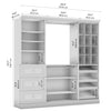 Bestar Versatile 86 W Closet Organization System with Drawers - White|Système d’organisation de garde-robe Versatile de Bestar de 86 po (L) avec tiroirs - blanc