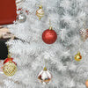 Homcom 6ft Pencil Artificial Christmas Tree With 390 Branches|Homcom Arbre De Noel Artificiel En Forme De Crayon De 6 Pieds Avec 390 Branches