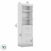 Bestar Pur 25 W Closet Organizer with Drawers - Rustic Brown|Organisateur de garde-robe Pur de Bestar de 25 po (L) avec tiroirs - brun rustique