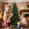 HOMCOM 6ft Artificial Christmas Tree with Foldable Metal Base, Green