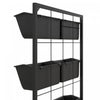 Outsunny 3-Tier Wall Planter with 6 Pots, Hanging Plant Holder