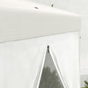 Outsunny Hexagonal Patio Gazebo Tent, Creamy White