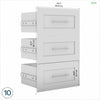 Bestar Pur 3 Drawer Set for 36 W Closet Organizer - Bark Grey|Ensemble de 3 tiroirs Pur de Bestar pour organisateur de garde-robe de 36 po (L) - gris écorce