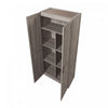 Cornelia Modern 30" Storage Cabinet in Gray (7-Shelf) - Set of 2 Bookcase | Armoire de rangement Cornelia Modern 30" en gris (7 etageres) - Lot de 2
