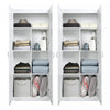 Hopkins Modern 30" Storage Cabinet in White (7-Shelf) - Set of 2 Armoire | Armoire de rangement moderne Hopkins 30" en blanc (7 etageres) - Lot de 2