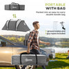 Outsunny Camping Tent with 2 Bedrooms and Living Area, 3000mm Waterproof
