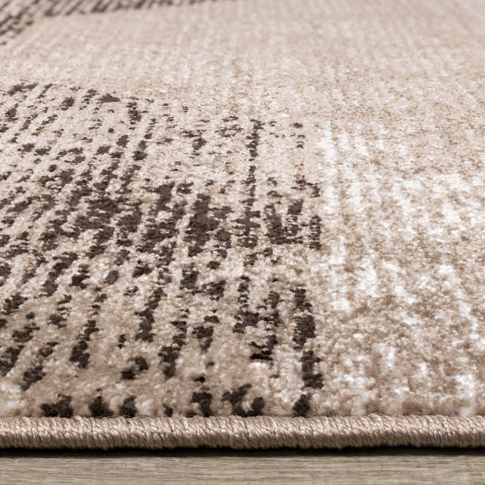 May Distressed Geometric Area Rug - 5'3\" x 7'7\"
