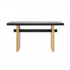 Emma 59.25" Farmhouse Style Sofa Table for Entryway -Black & Brown | Console de style maison de campagne Emma 150 cm pour entrée - finition noire et brune