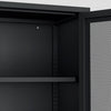 Amelia Modern 32" Metal Accent Cabinet in Black | Armoire d’appoint moderne Amelia 32" en metal noir