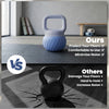 Soozier Soft Kettlebell, 22 lbs Kettle Bell with Anti-Slip Grip for Home Gym Weight Lifting and Strength Training, Blue