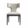 Eloria Mid-Century Modern Chenille Wood Side Chair in Taupe - Set of 2 | Chaise laterale en bois et chenille taupe style milieu du siecle Eloria - Lot de 2
