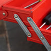 Durhand Metal Tool Box Portable Steel Tool Chest Cabinet With Handle, Red|Durhand Boite A Outils, Coffre A Outils En Acier Avec Poignee, Rouge