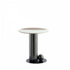 Laurel Modern Glam Sintered Stone Top End Table in Black | Table d’appoint moderne et glamour Laurel avec plateau en pierre frittee noire
