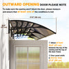 Outsunny Window Awning Door Canopy, Front Door Outdoor Patio Cover