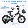 Costway 12" Kids Training Bike With Removable Training Wheels Pneumatic Tires Black