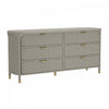 Park Contemporary 68" Dresser in Gray (6-Drawer) | Commode contemporaine Park 68" en gris (6 tiroirs)