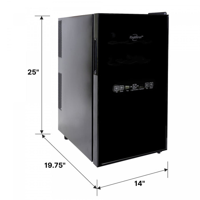 Koolatron 18 Bottle Dual Zone Wine Chiller