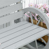 Outsunny 50" Outdoor Metal Garden Bench With Vintage Bird Pattern