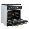 Forno Marco 30-inch Gas Range Black ,4.32 cu.ft - FFSGS6277-30BLK | Cuisiniere a gaz Marco 30 pouces noire, 4,32 pi³ – FFSGS6277-30BLK