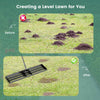Costway Lawn Leveling Rake 42" X 10" Heavy Duty Level Lawn Tool For Garden Backyard/lawn Black