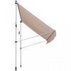 Outsunny 6.6'x5' Manual Retractable Patio Awning Window Door Sun Shade Deck Canopy Shelter Water Res|Store Banne Manuel Retractable 2l X 1,5l X 1,7-2,8h M Inclinaison Reglable Installation Rapide Metal