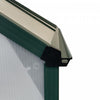 Outsunny Polycarbonate Greenhouse Kit With Vent Rain Gutter Door, Green|Outsunny Serre En Polycarbonate Avec Porte, Gouttiere, Aeration, Vert