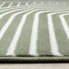 Forte Green White Modern Geometric Arches Area Rug - 7'9" x 10'6"|Carpette moderne Forte verte et blanche à motif d’arches géométriques - 7 pi 9 po x 10 pi 6 po