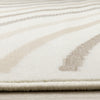 Florence Cream Beige Brown Curved Lines Design Rug, 4'7" x 6'7" Indoor Area Rug | Tapis Florence a motifs de lignes courbes creme, beige et brun, 4'7" x 6'7"