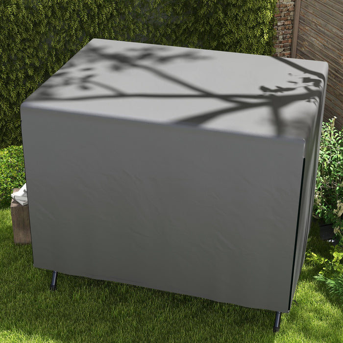 Outsunny 3-seater Patio Swing Cover, 85\" X 61\" X 59\", Dark Grey