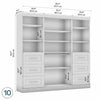Bestar Pur 86 W Closet Organization System with Drawers - White|Système d’organisation de garde-robe Pur de Bestar de 86 po (L) avec tiroirs - blanc