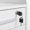 Homcom File Cabinet With 3 Lockable Drawers|Homcom Classeur Avec 3 Tiroirs Verrouillables
