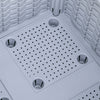 Outsunny 2 Piece Raised Garden Bed PP Raised Flower Bed Light Grey