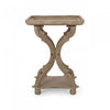 Jason Traditional Square Side Table With Shelf, Driftwood | Table D’appoint Carrée Traditionnelle Jason Avec Étagère, Finition Bois Flotté