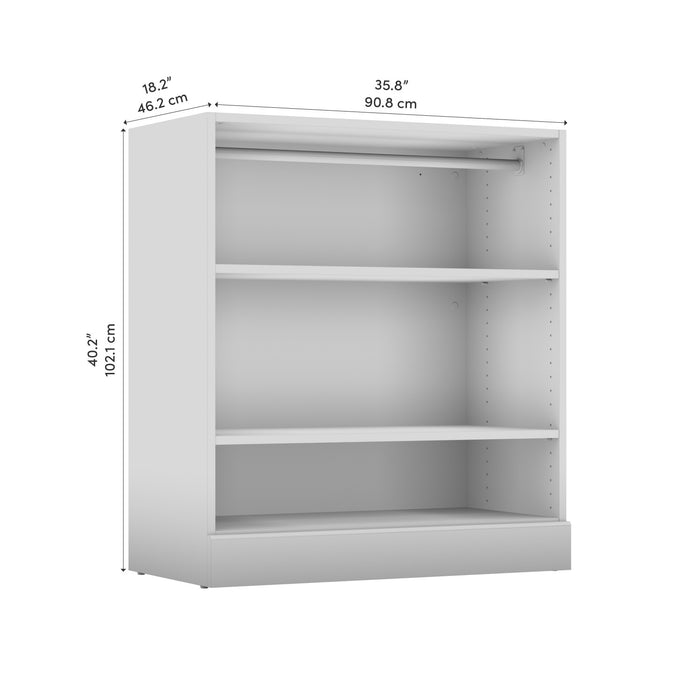 Bestar Versatile 36 W Small Closet Organizer - White