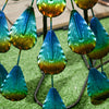 Outsunny Peacock Garden Statue Steel Lawn Ornament Multi-coloured