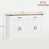 HOMCOM Sideboard Buffet Cabinet w/ Drawers and Shelves, Farmhouse Sideboard