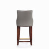 Shubert Modern Wood Upholstered Counter Stool in Dark Taupe - Set of 3 | Tabouret de comptoir moderne en bois avec assise rembourree Shubert, taupe fonce - Lot de 3
