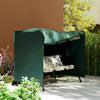 Outsunny 3-Seater Patio Swing Cover, 81" x 49" x 65", Dark Green