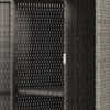 Outsunny Wicker Outdoor Storage Cabinet, Pool Towel Storage Cabinet, Grey