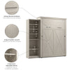 Bestar Key West Queen Murphy Bed with Closet Organizer (94 W) - Linen White Oak|Grand lit escamotable Key West de Bestar de 94 po (L) avec organisateur de garde-robe - blanc chêne lin