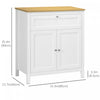HOMCOM Storage Cabinet Sideboard Buffet Cabinet with Double Doors White