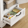 HOMCOM 71" Pantry Cabinet, Kitchen Storage Cabinet with 2 Doors, White
