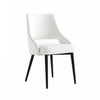 Tremont Modern Vegan Leather Metal Dining Chair in White - Set of 2 | Chaise de salle a manger moderne Tremont en cuir vegetalien blanc avec structure en metal - Lot de 2