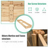 Costway Wooden Vegetable Raised Garden Bed Backyard Patio Grow Flowers Planter