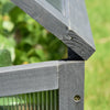 Outsunny 39" X 26" X 16" Wooden Cold Frame Polycarbonate Planter Box, Grey|Outsunny Jardiniere En Polycarbonate En Bois 39" X 26" X 16", Gris